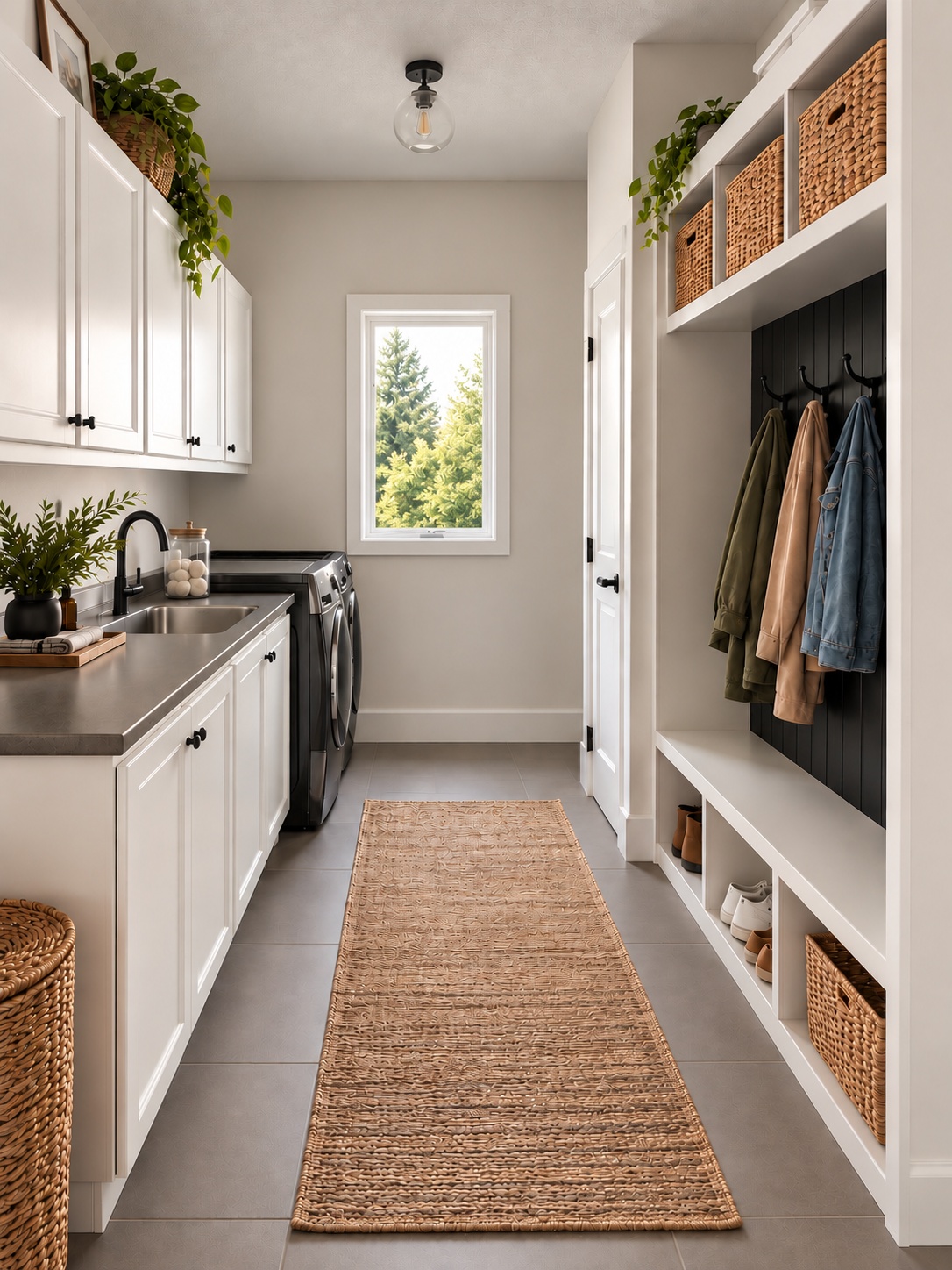 Completed mudroom and laundry