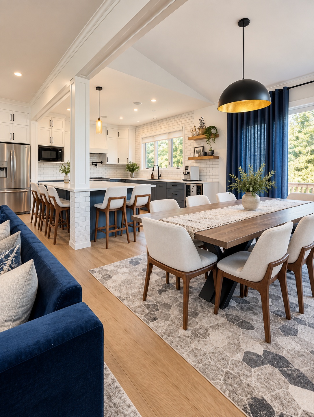Finished Glenora House I kitchen and dining