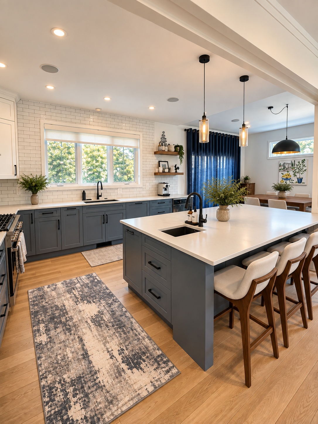 Finished Glenora House I kitchen and dining