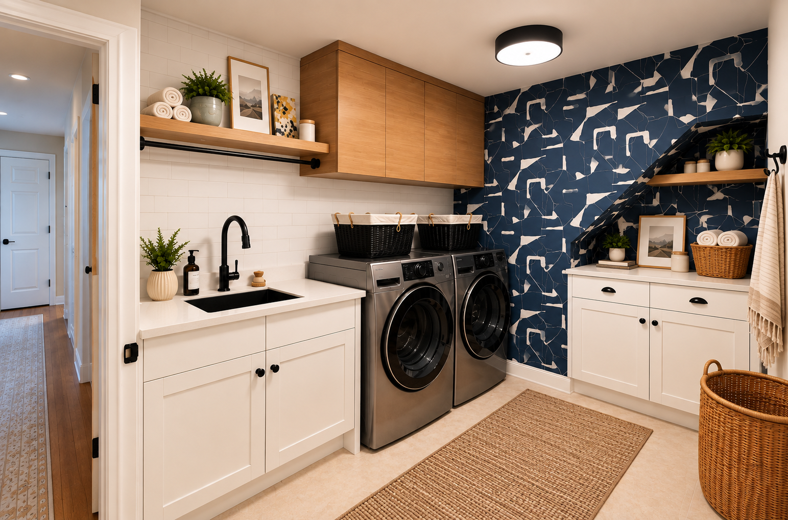 Finished Glenora House I laundry room