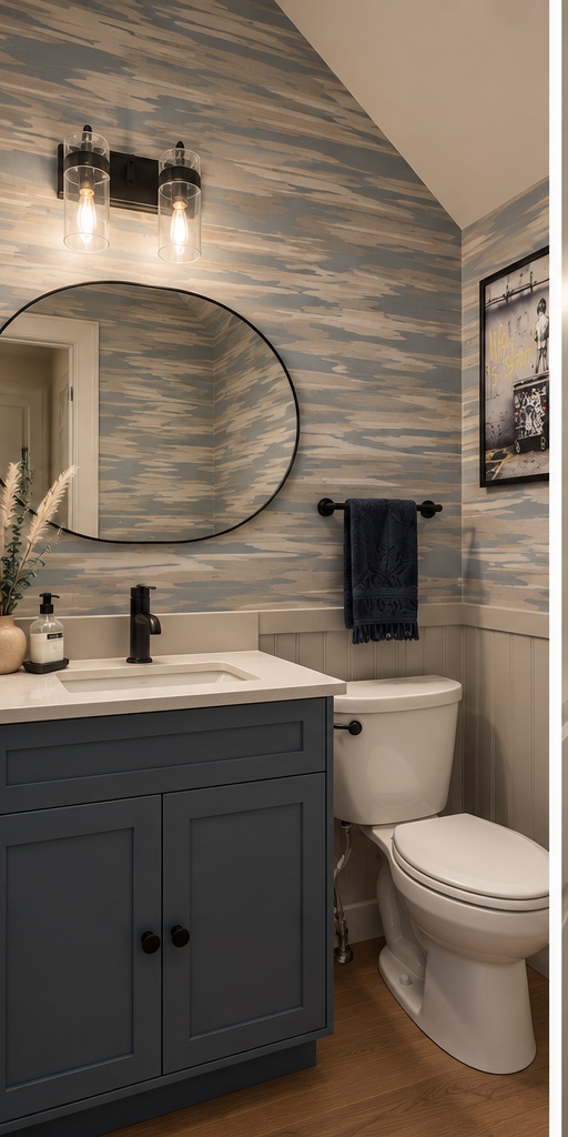 Glenora House I powder room finished